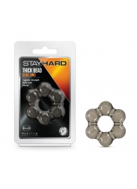 Дымчатое эрекционное кольцо Stay Hard Thick Bead Cock Ring - Blush Novelties - в Тольятти купить с доставкой