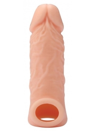 Телесная насадка EXTENDER WITH BALL STRAP 5.5 - 14 см. - Dream Toys - в Тольятти купить с доставкой