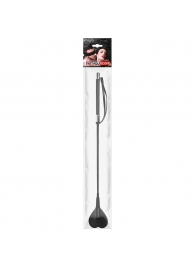 Черный стек с наконечником-сердечком - 54 см. - Notabu - купить с доставкой в Тольятти