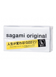 Презервативы Sagami Original 0.02 L-size увеличенного размера - 10 шт. - Sagami - купить с доставкой в Тольятти