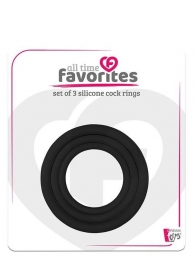 Набор из 3 эрекционных колец SILICONE COCKRINGS - Dream Toys - в Тольятти купить с доставкой