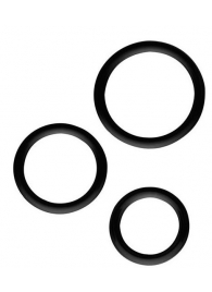 Набор из 3 эрекционных колец SILICONE COCKRINGS - Dream Toys - в Тольятти купить с доставкой