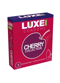 Презервативы с ароматом вишни LUXE Royal Cherry Collection - 3 шт. - Luxe - купить с доставкой в Тольятти