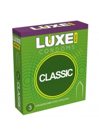 Гладкие презервативы LUXE Royal Classic - 3 шт. - Luxe - купить с доставкой в Тольятти