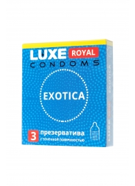 Текстурированные презервативы LUXE Royal Exotica - 3 шт. - Luxe - купить с доставкой в Тольятти