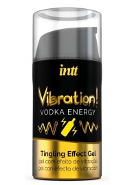 Жидкий интимный гель с эффектом вибрации Vibration! Vodka Energy - 15 мл. - INTT - купить с доставкой в Тольятти