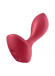 Красный вибромассажёр простаты Satisfyer Backdoor Lover - 14 см. - Satisfyer - в Тольятти купить с доставкой