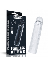 Прозрачная насадка-удлинитель Flawless Clear Penis Sleeve Add 1 - 15,5 см. - Lovetoy - в Тольятти купить с доставкой