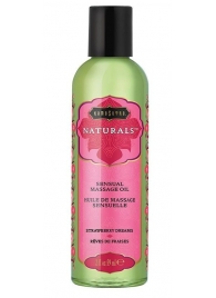 Массажное масло Naturals Strawberry Dreams с ароматом клубники - 59 мл. - Kama Sutra - купить с доставкой в Тольятти