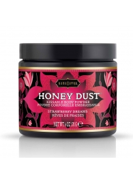 Пудра для тела Honey Dust Body Powder с ароматом клубники - 170 гр. - Kama Sutra - купить с доставкой в Тольятти