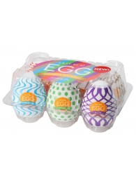 Набор из 6 мастурбаторов Tenga EGG IV с различным рельефом - Tenga - в Тольятти купить с доставкой