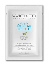 Гель-лубрикант Simply Aqua Jelle - 3 мл. - Wicked - купить с доставкой в Тольятти