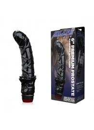 Черный вибромассажер простаты 6  Premium Prostate Massager - BlueLine - в Тольятти купить с доставкой