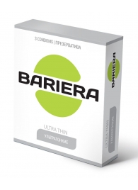 Ультратонкие презервативы Bariera Ultra Thin - 3 шт. - Bariera - купить с доставкой в Тольятти