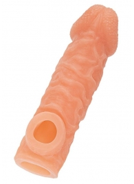 Телесная закрытая насадка с шершавой головкой Cock Sleeve Size S - 13,8 см. - KOKOS - в Тольятти купить с доставкой