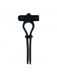 Черное эрекционное лассо с вибропулей Black Tie Affair - Zero Tolerance - в Тольятти купить с доставкой