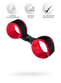 Красно-черные велюровые оковы Anonymo - ToyFa - купить с доставкой в Тольятти