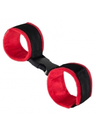 Красно-черные велюровые оковы Anonymo - ToyFa - купить с доставкой в Тольятти
