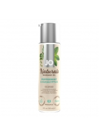 Массажное масло с ароматом перечной мяты и эвкалипта JO Naturals Peppermint   Eucalyptus - 120 мл. - System JO - купить с доставкой в Тольятти