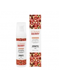 Разогревающее массажное масло  с ароматом клубники Gourmet Strawberry - 50 мл. - Exsens - купить с доставкой в Тольятти