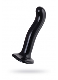 Черный стимулятор для пар P G-Spot Dildo Size M - 18 см. - Strap-on-me - в Тольятти купить с доставкой