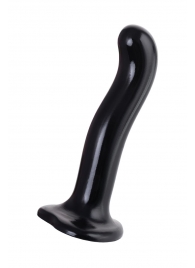 Черный стимулятор для пар P G-Spot Dildo Size M - 18 см. - Strap-on-me - в Тольятти купить с доставкой