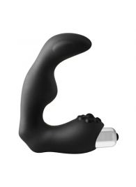 Черный вибромассажер простаты FantASStic Vibrating Prostate Massager - 11,3 см. - Dream Toys - в Тольятти купить с доставкой