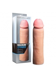 Телесная фаллическая насадка на пенис Magnum Xtender - 23 см. - Blush Novelties - в Тольятти купить с доставкой