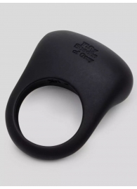 Черное эрекционное виброкольцо Sensation Rechargeable Vibrating Love Ring - Fifty Shades of Grey - в Тольятти купить с доставкой