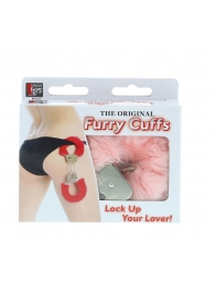 Металлические наручники с розовой меховой опушкой METAL HANDCUFF WITH PLUSH PINK - Dream Toys - купить с доставкой в Тольятти