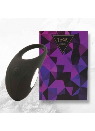 Черное эрекционное виброкольцо Thor Cockring - FeelzToys - в Тольятти купить с доставкой