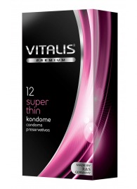 Ультратонкие презервативы VITALIS PREMIUM super thin - 12 шт. - Vitalis - купить с доставкой в Тольятти