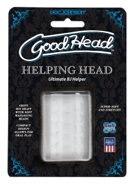 Прозрачный мастурбатор HELPING HEAD - Doc Johnson - в Тольятти купить с доставкой