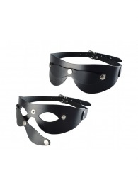 Черная кожаная маска  Новичок - Sitabella - купить с доставкой в Тольятти