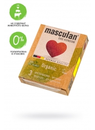 Экологически чистые презервативы Masculan Organic - 3 шт. - Masculan - купить с доставкой в Тольятти