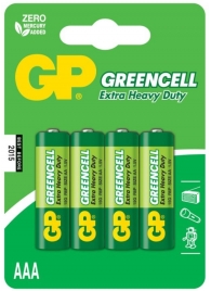 Батарейки солевые GP GreenCell AAA/R03G - 4 шт. - Элементы питания - купить с доставкой в Тольятти