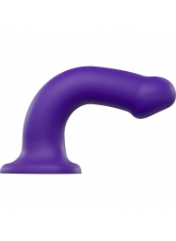 Фиолетовый фаллоимитатор-насадка Strap-On-Me Dildo Dual Density size L - 19 см. - Strap-on-me - купить с доставкой в Тольятти