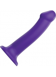 Фиолетовый фаллоимитатор-насадка Strap-On-Me Dildo Dual Density size L - 19 см. - Strap-on-me - купить с доставкой в Тольятти