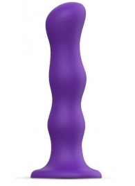 Фиолетовая насадка Strap-On-Me Dildo Geisha Balls size M - Strap-on-me - купить с доставкой в Тольятти