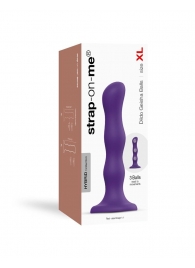 Фиолетовая насадка Strap-On-Me Dildo Geisha Balls size XL - Strap-on-me - купить с доставкой в Тольятти