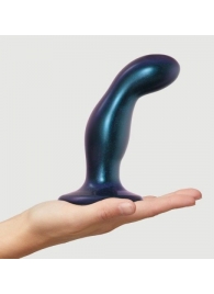 Темно-синяя насадка Strap-On-Me Dildo Plug Snaky size M - Strap-on-me - купить с доставкой в Тольятти