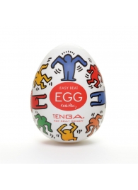 Мастурбатор-яйцо Keith Haring EGG DANCE - Tenga - в Тольятти купить с доставкой