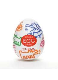 Мастурбатор-яйцо Keith Haring EGG STREET - Tenga - в Тольятти купить с доставкой