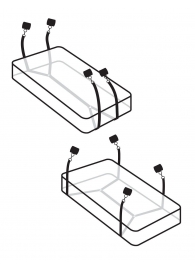 Фиксаторы для кровати WRAPAROUND MATTRESS RESTRAIN - Pipedream - купить с доставкой в Тольятти