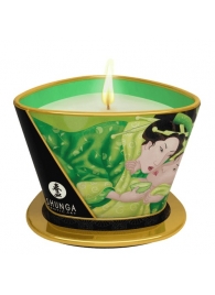 Массажная свеча Exotic Green Tea с ароматом зелёного чая - 170 мл. - Shunga - купить с доставкой в Тольятти