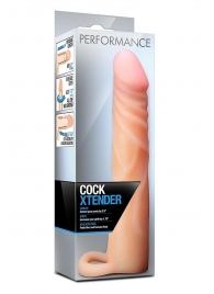 Телесная насадка на пенис Cock Xtender - 17,7 см. - Blush Novelties - в Тольятти купить с доставкой