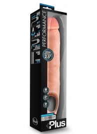 Телесная насадка-удлинитель 11.5 Inch Silicone Cock Sheath Penis Extender - 29,2 см. - Blush Novelties - в Тольятти купить с доставкой