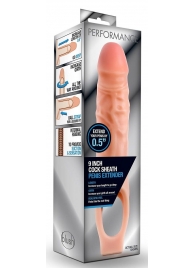 Телесная насадка на пенис 9 Inch Cock Sheath Extender - 22,2 см. - Blush Novelties - в Тольятти купить с доставкой