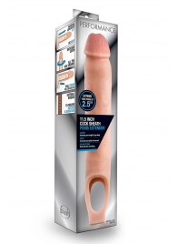 Телесная насадка на пенис 11.5 Inch Cock Sheath Penis Extender - 29,2 см. - Blush Novelties - в Тольятти купить с доставкой