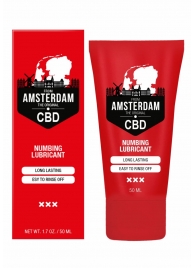 Пролонгирующий лубрикант Numbing CBD from Amsterdam - 50 мл. - Shots Media BV - купить с доставкой в Тольятти